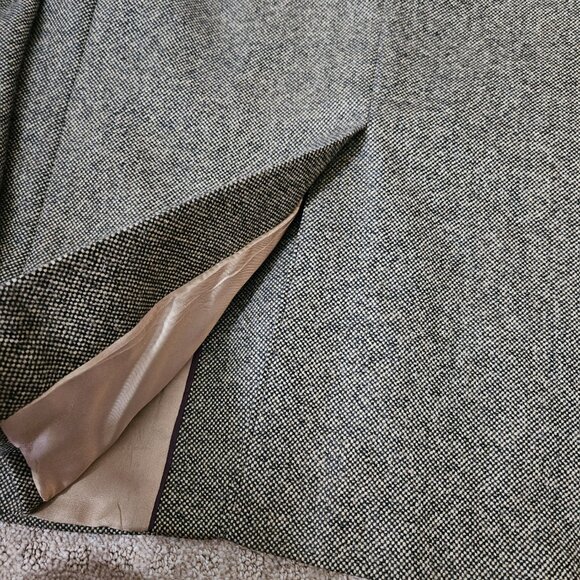 Lands'End 100% Lambswool Men's Tweet Blazer SZ 40R Black/Beige Sport Coat Preppy - Picture 11 of 15